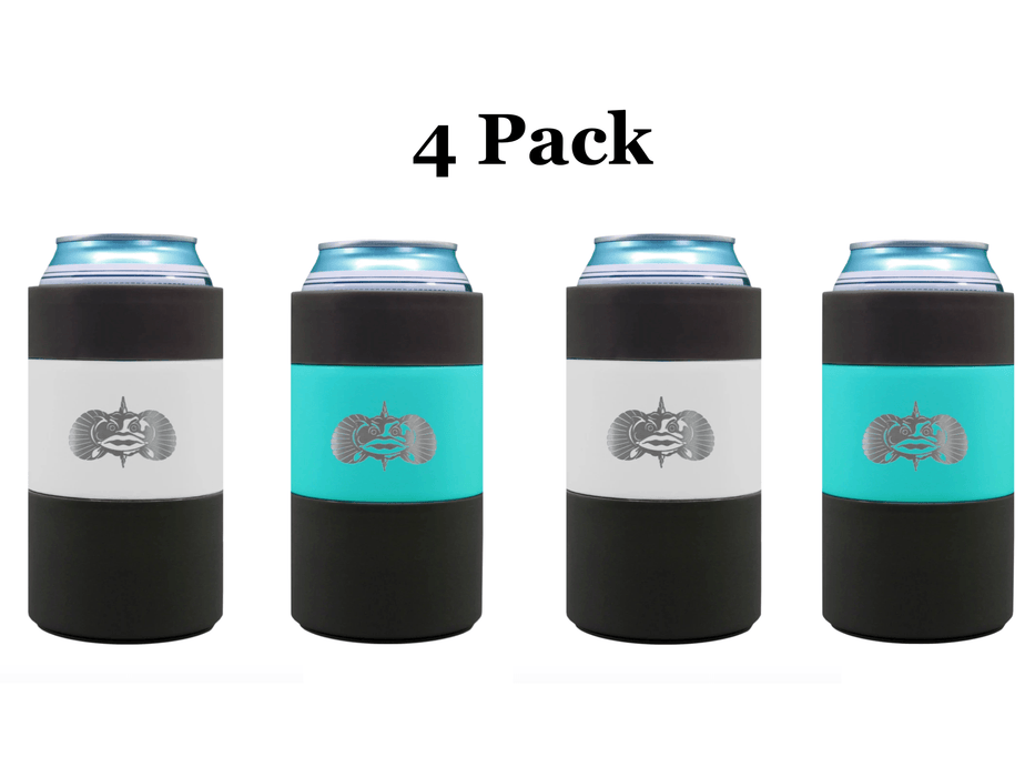 Toadfish Non-Tipping Can Cooler/Koozie, graphite