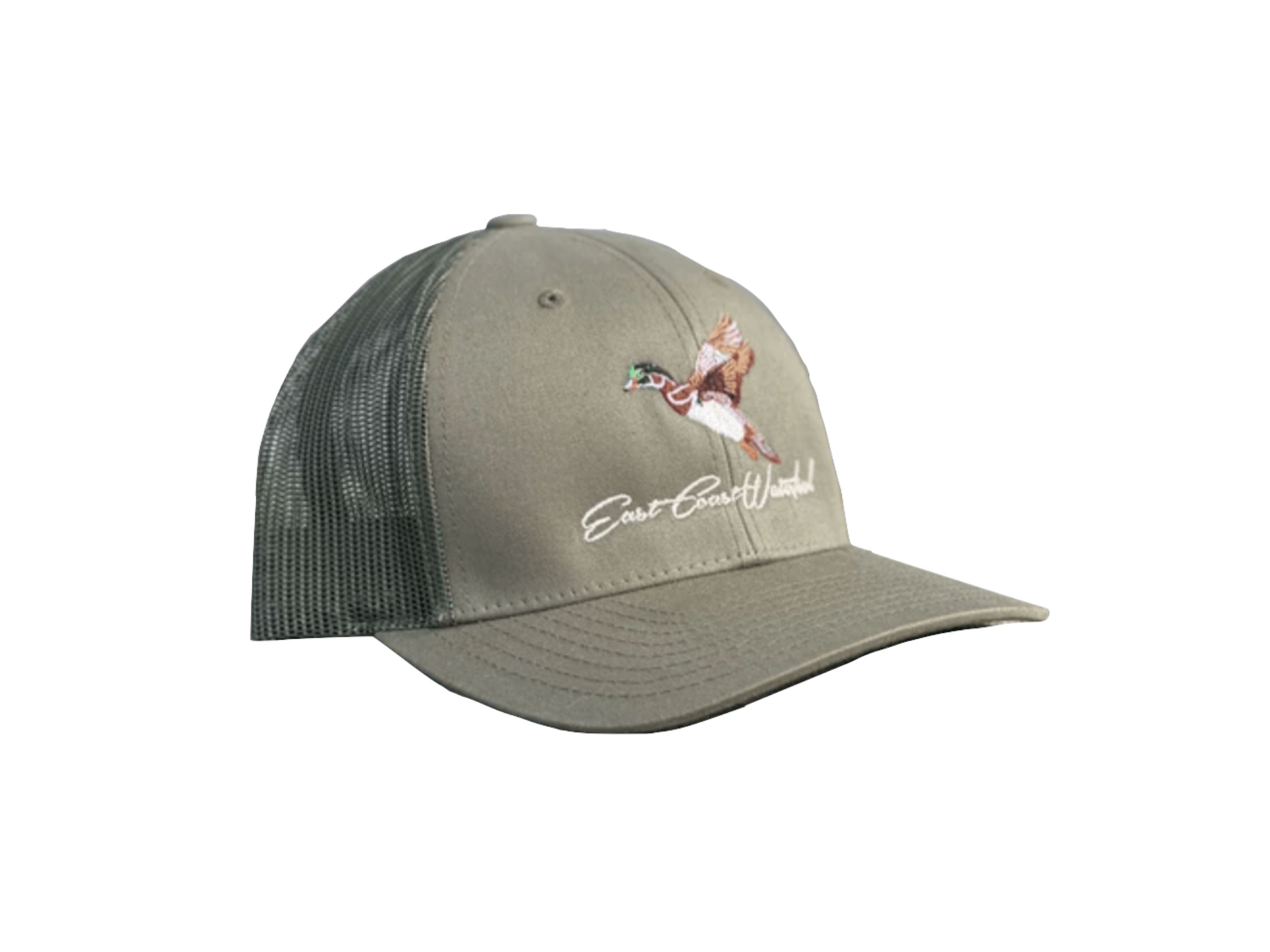 East Coast Waterfowl Wood Duck Patch Trucker Hat Timber/Black – AG