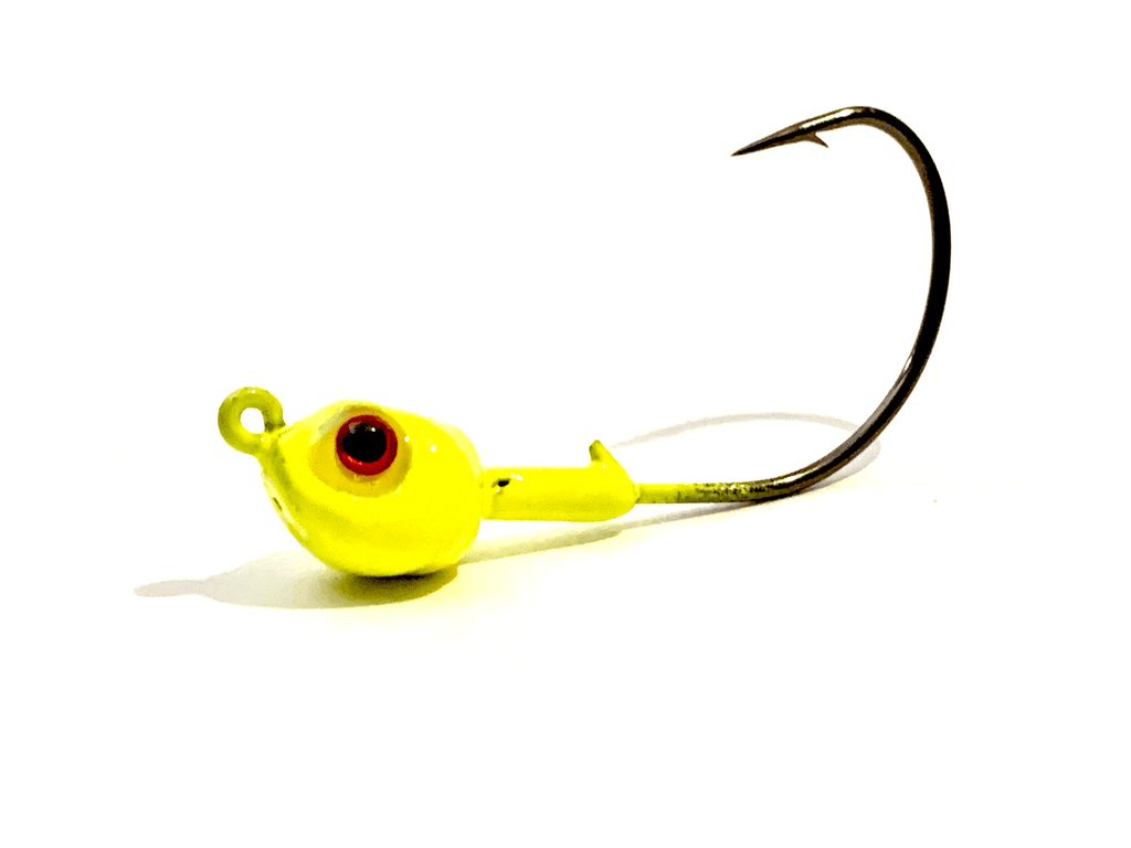 Yellow Chartreuse Kahle Hook Live Bait Jig Heads 3pk– Hunting and Fishing  Depot