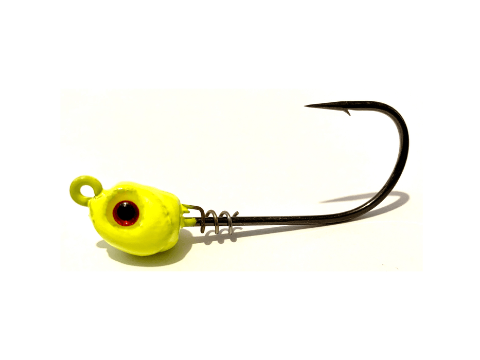 Chartreuse Inshore Slammer Saltwater Jig Heads 3pk– Hunting and Fishing  Depot